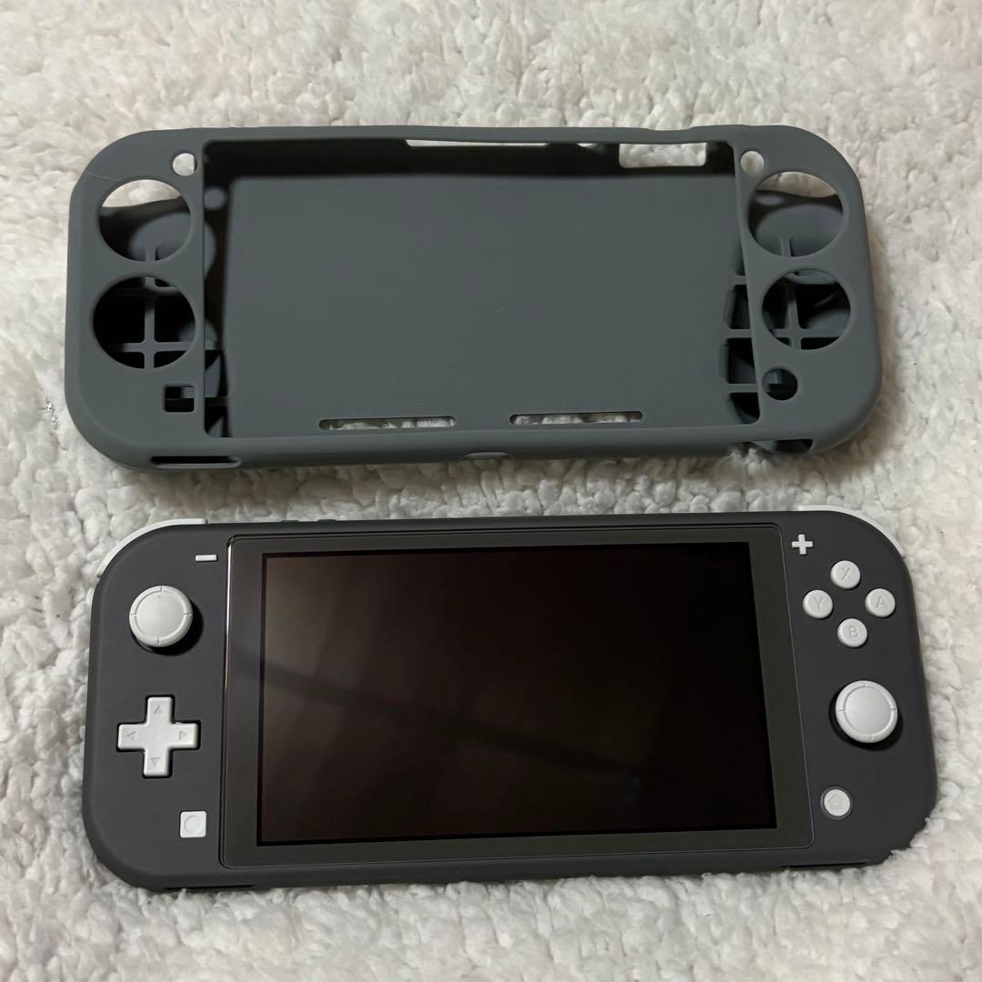 Nintendo Switch Lite グレー 本体　充電器　保護カバー付き