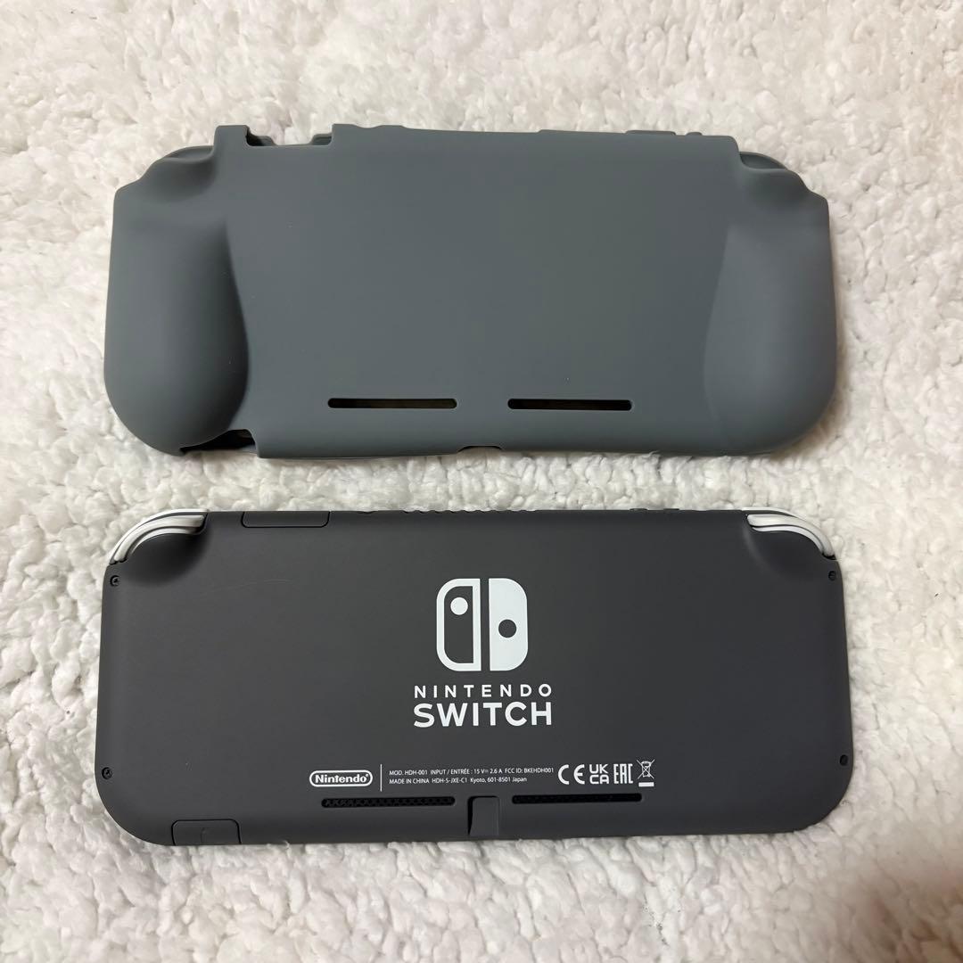 Nintendo Switch Lite グレー 本体　充電器　保護カバー付き