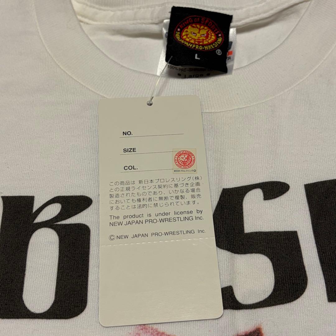 【本人直筆サイン入り】新日本プロレス BUSHI Tシャツ Lサイズ