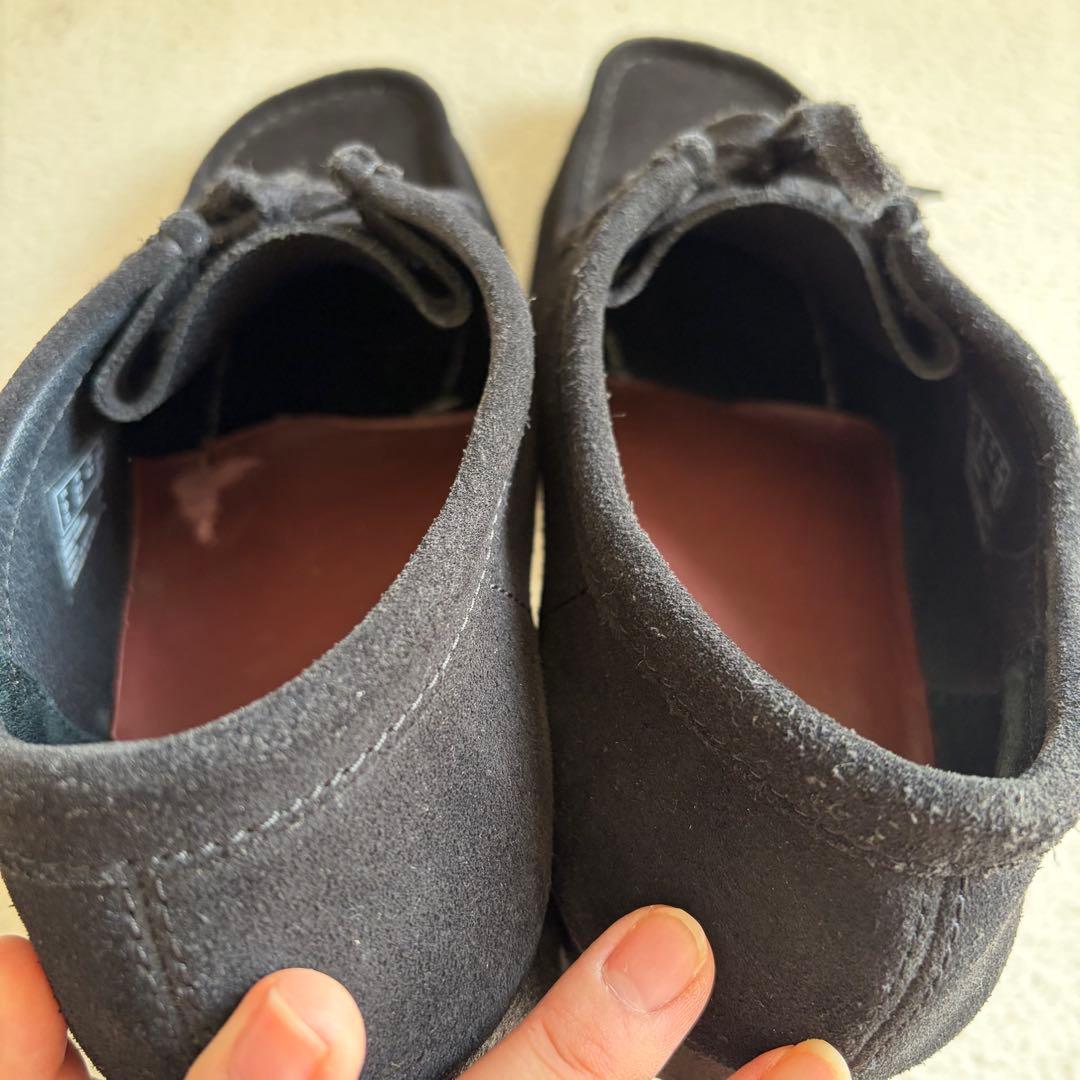 あくたん Clarks originals ワラビーシューズ ブラック