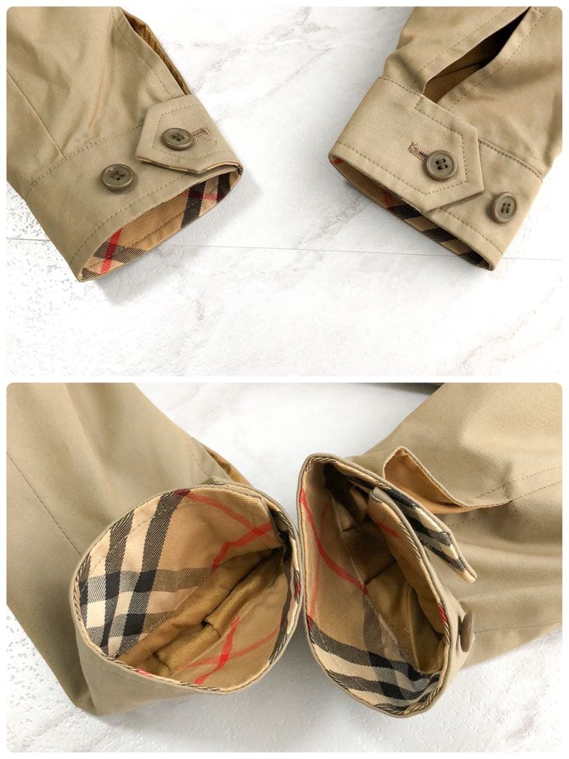 【極美品】burberry ハリントンジャケット ノバチェック ベージュ 90s
