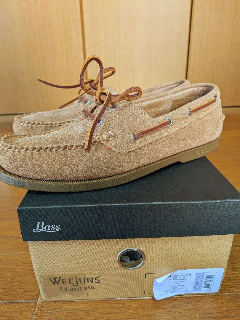 【まろ】 G.H.BASS × green label デッキシューズ