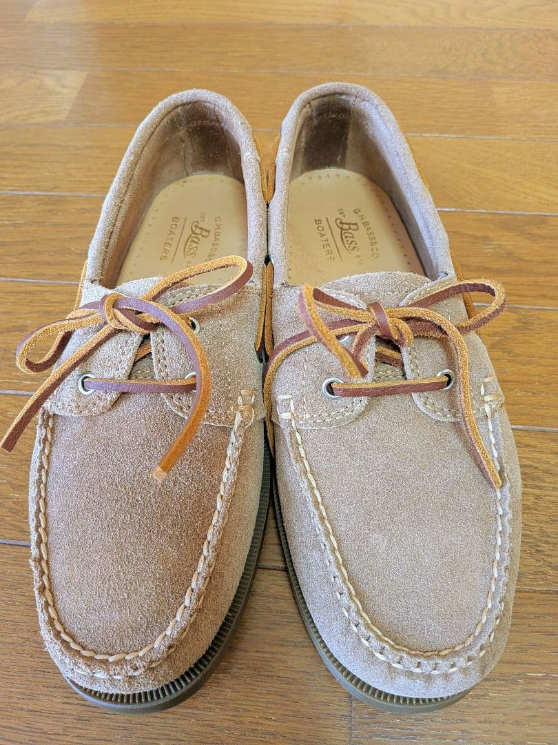 【まろ】 G.H.BASS × green label デッキシューズ