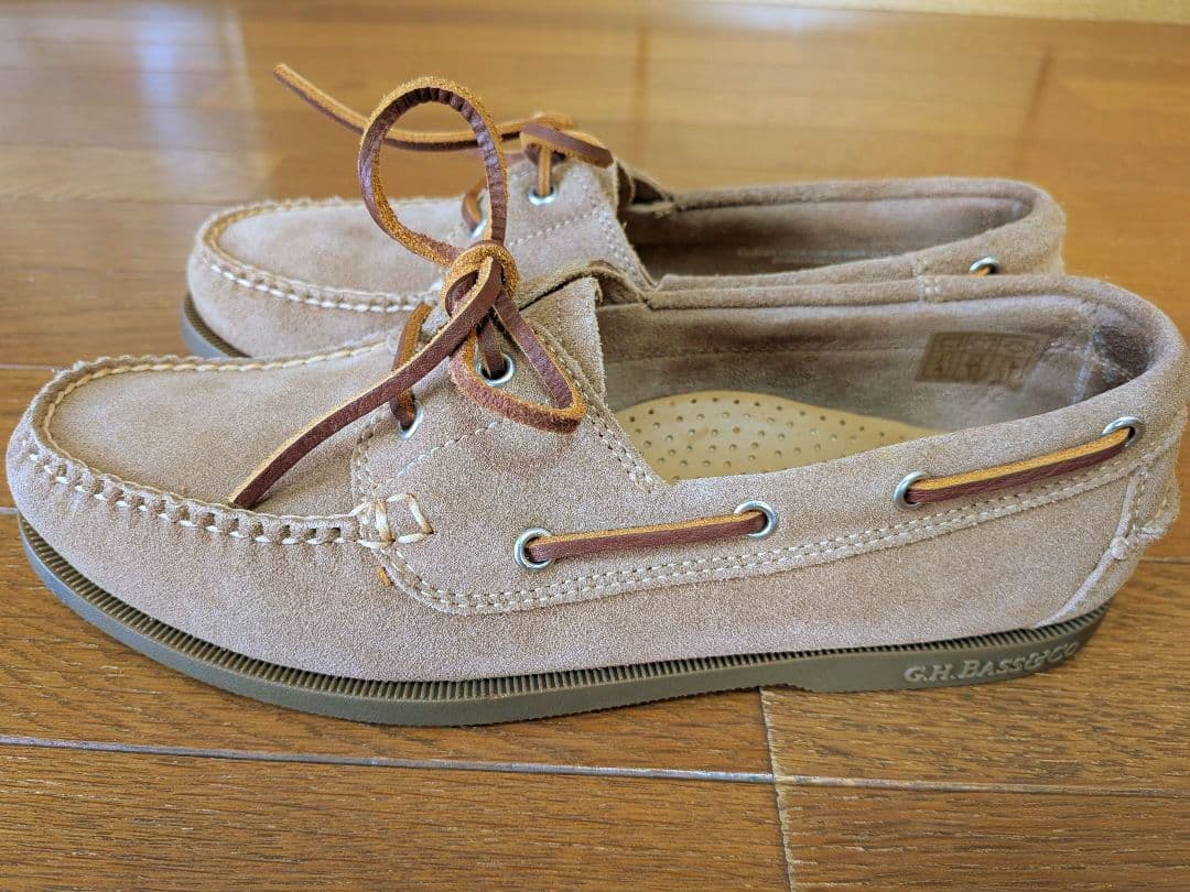 【まろ】 G.H.BASS × green label デッキシューズ