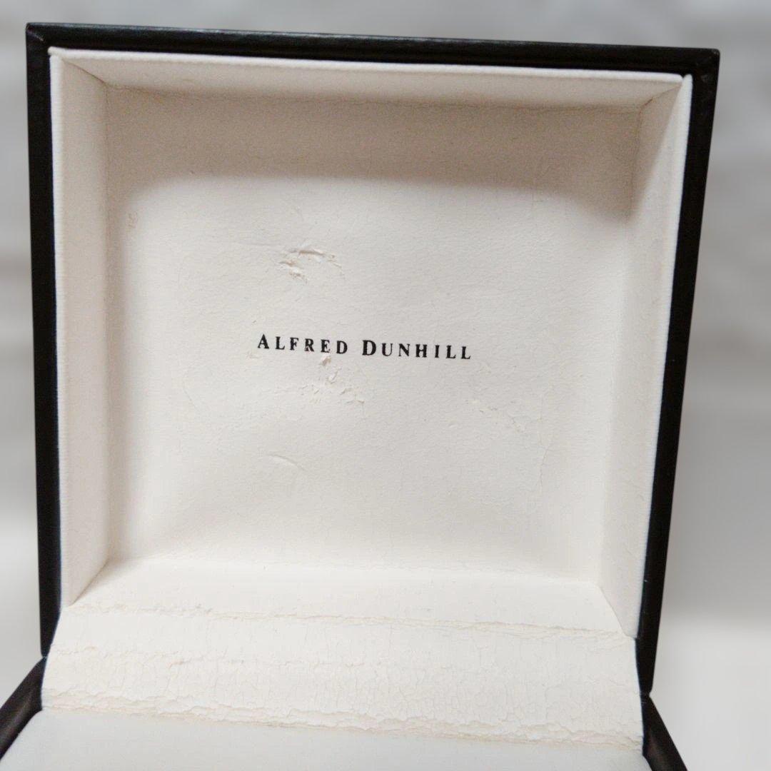 高級感　dunhill　カフスボタン　ストーン　シェル　スクエア　シルバー　箱