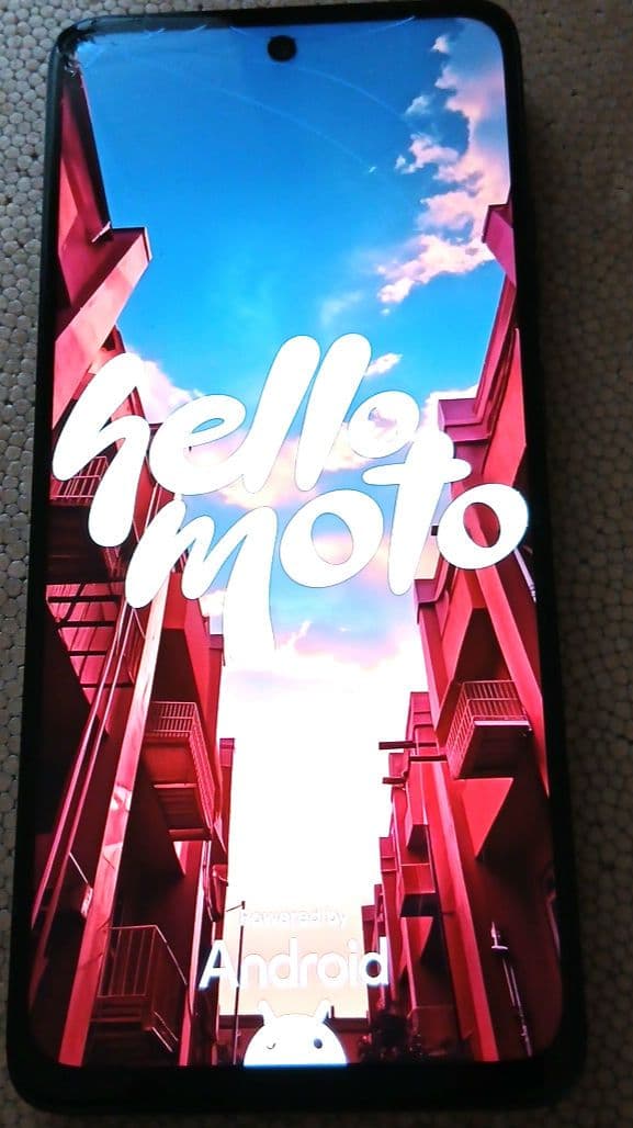 (液晶割れ)　motorola　moto g66y 5g