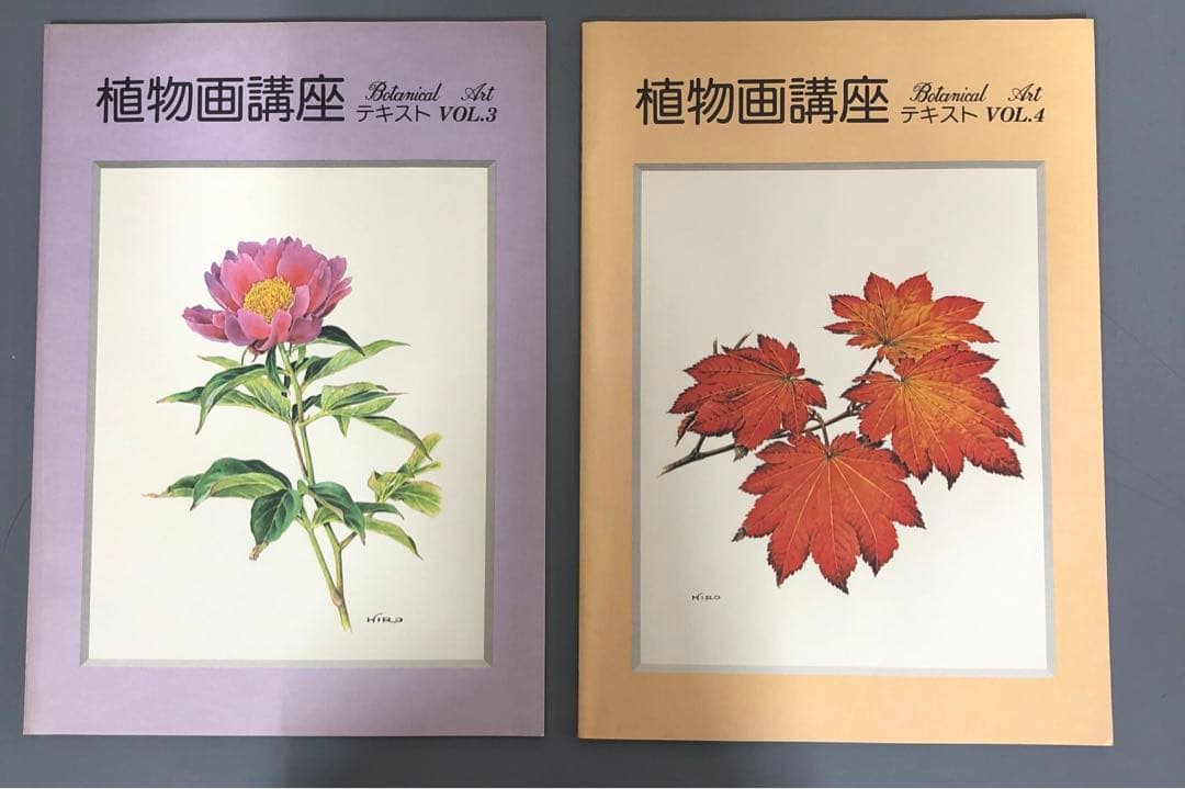 【中古本】植物画講座テキストVOL.1〜VOL.4 セット