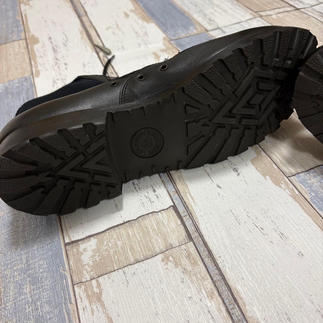 ドイツ海軍 黒皮 デッキシューズ 27.5cm