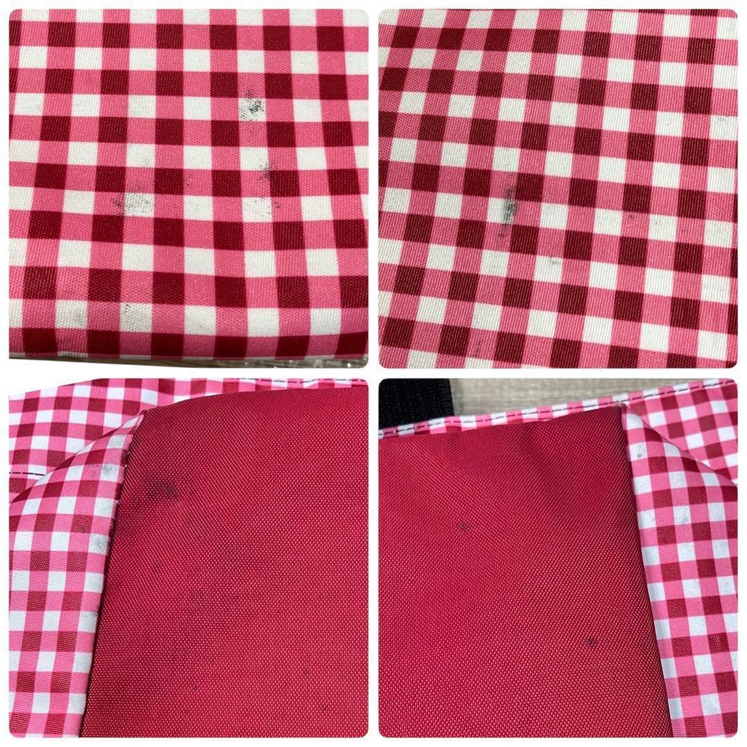 【特大サイズ】Herve Chapelier トートバッグ　チェック柄　ボストン