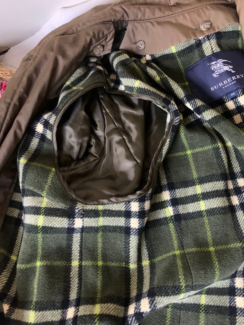 BURBERRY LONDON ステンカラーコート　ライナー付き　美品