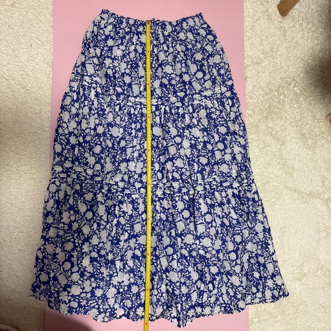ジャーナルスタンダードレリューム　　コットンボイルクリンクルティアードスカート