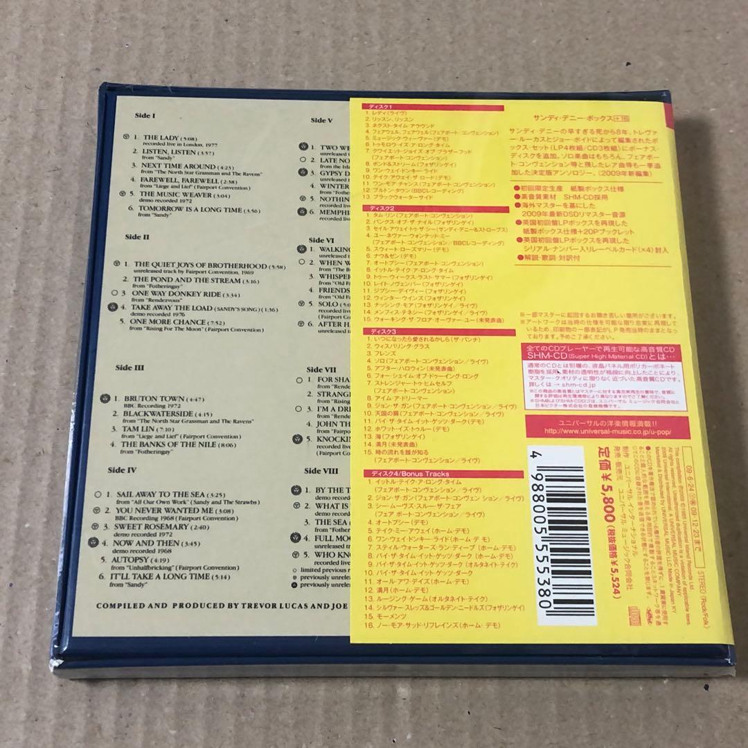 ４枚組 SHM-CD 紙ジャケット サンディ・デニー・ボックス +16 紙ジャケ