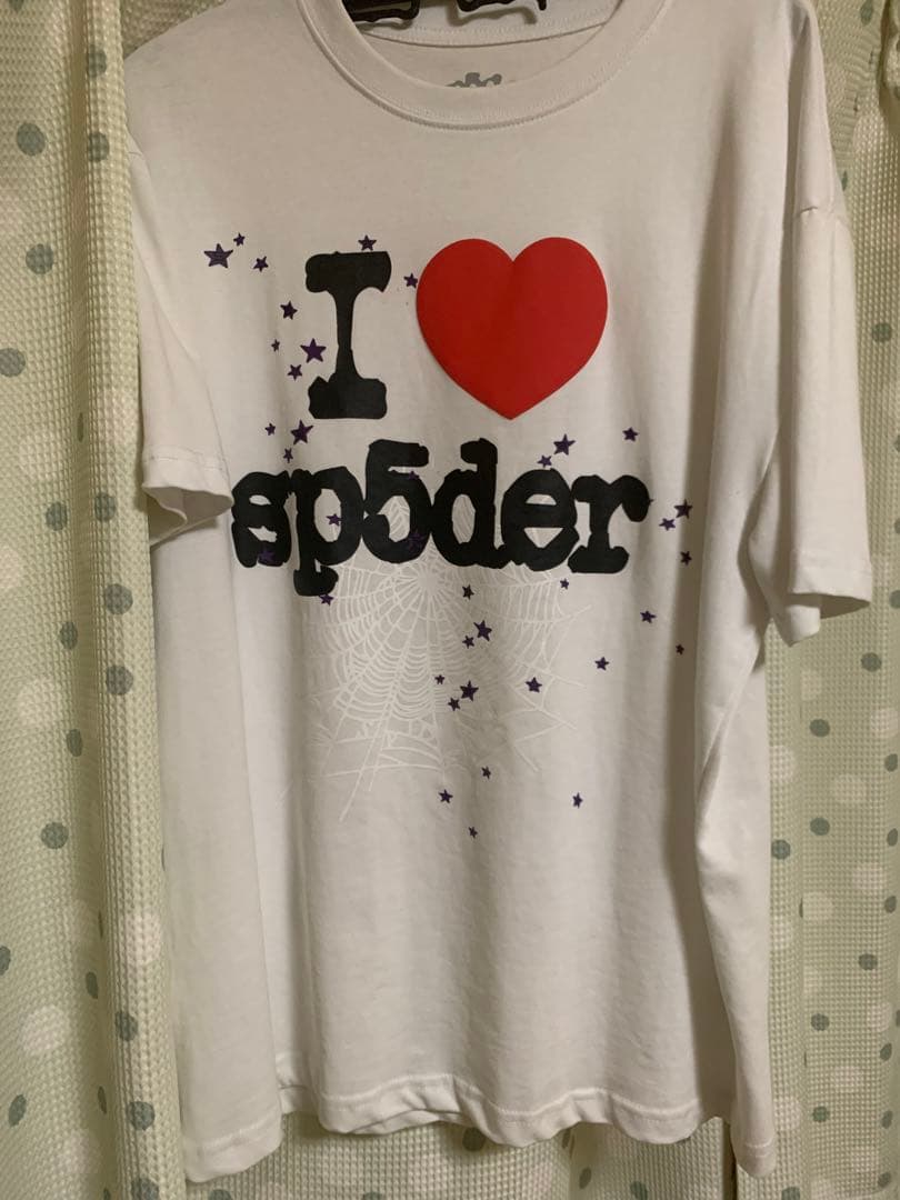 I ❤️ spider Tシャツ ホワイト