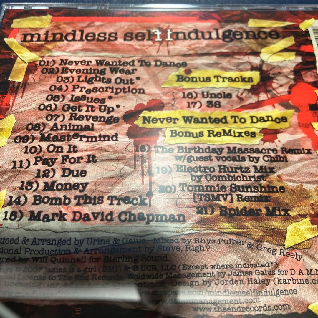 ■[廃盤]MINDLESS SELF INDULGENCE CD「IF DLX