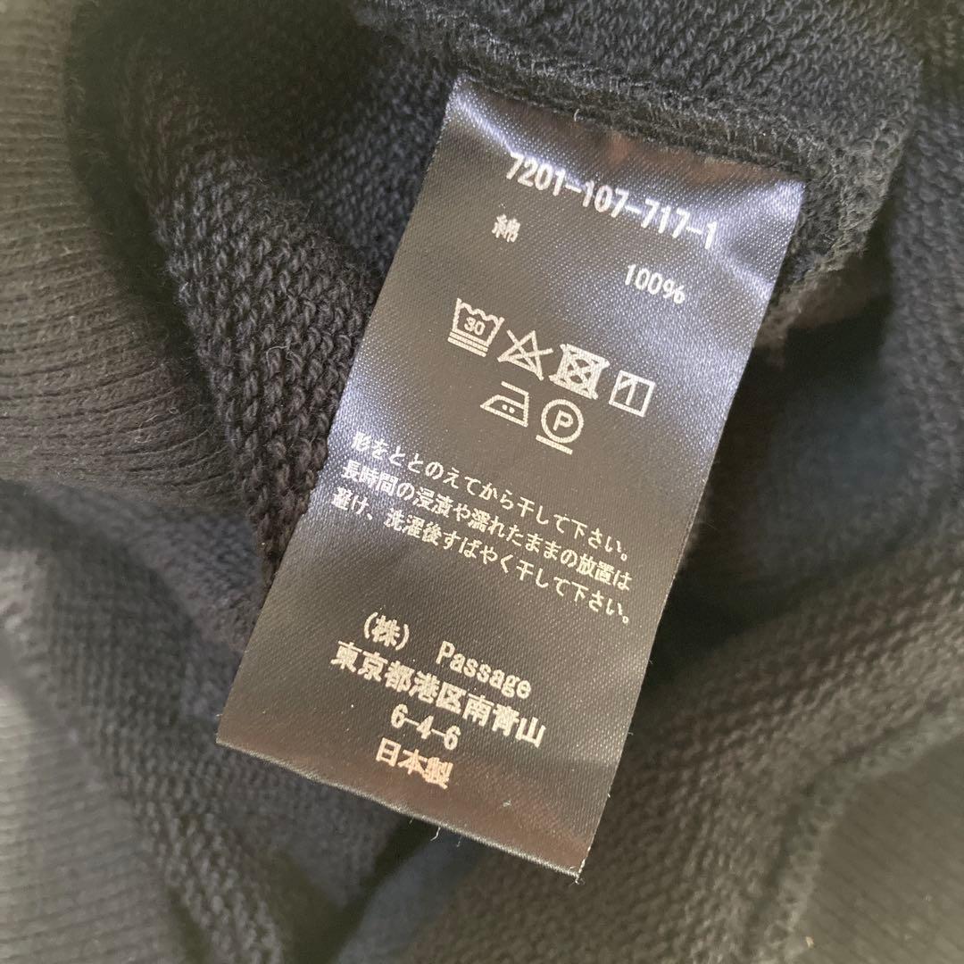 コグザビッグスモーク スウェットカーディガン 長袖 コットン ブラック 黒