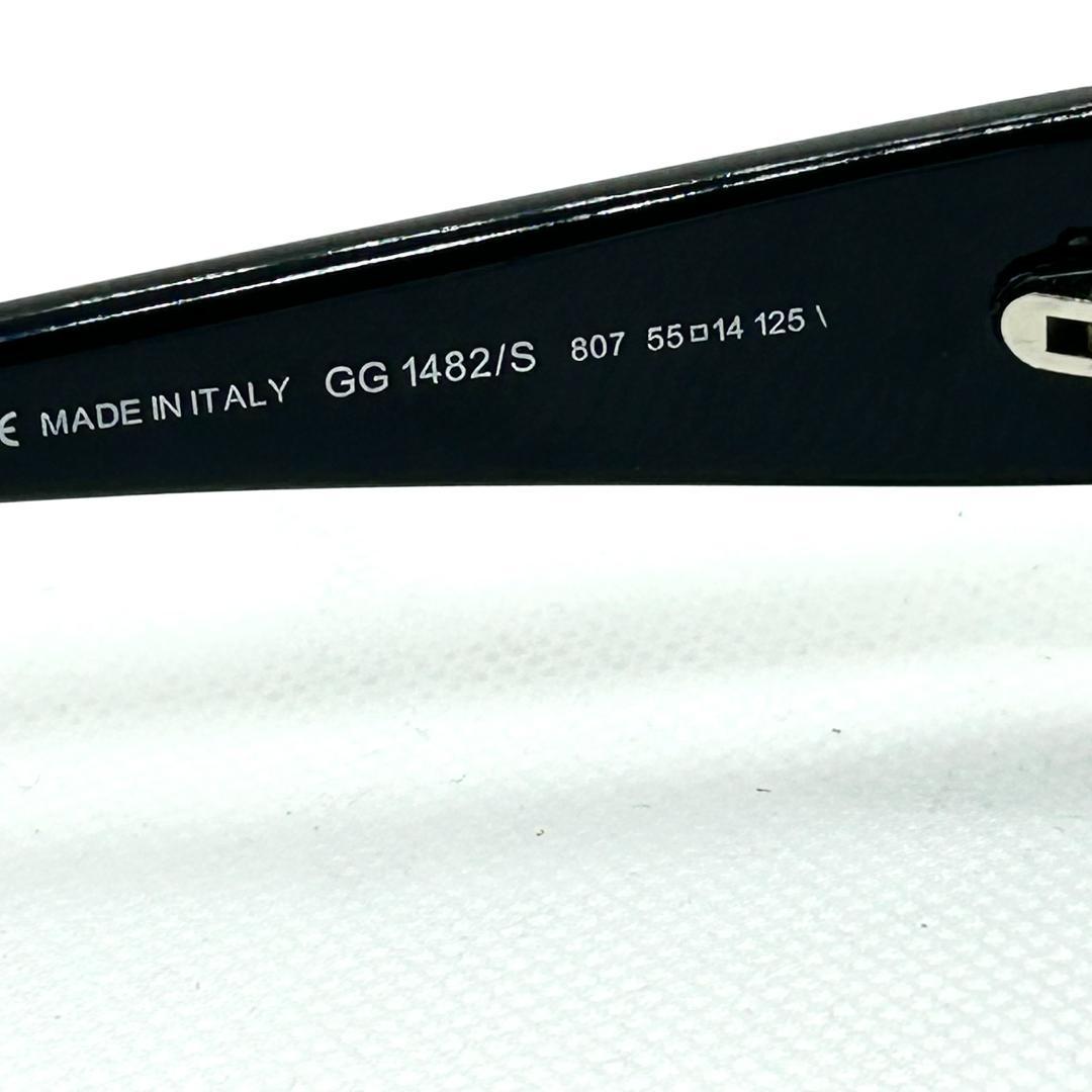 GUCCI GG1482/S ブラック サングラス ロゴ インターロッキング