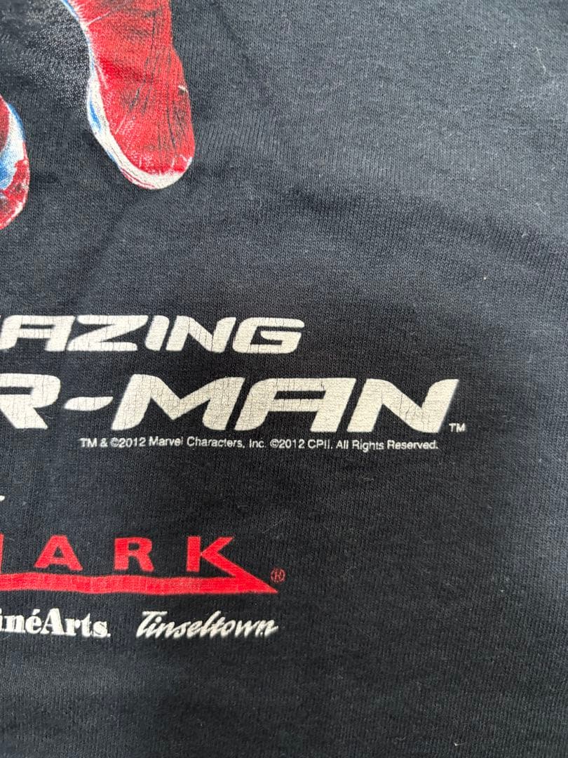 2010's THE AMAZING SPIDER-MAN 映画プリントTシャツ