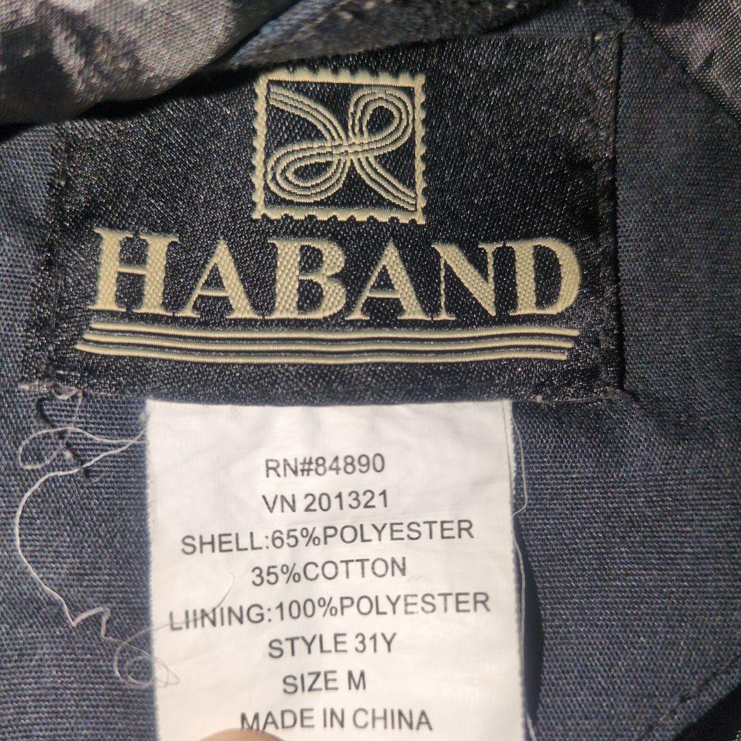 HABAND ダービージャケット　カップショルダージャケット　M ネイビー
