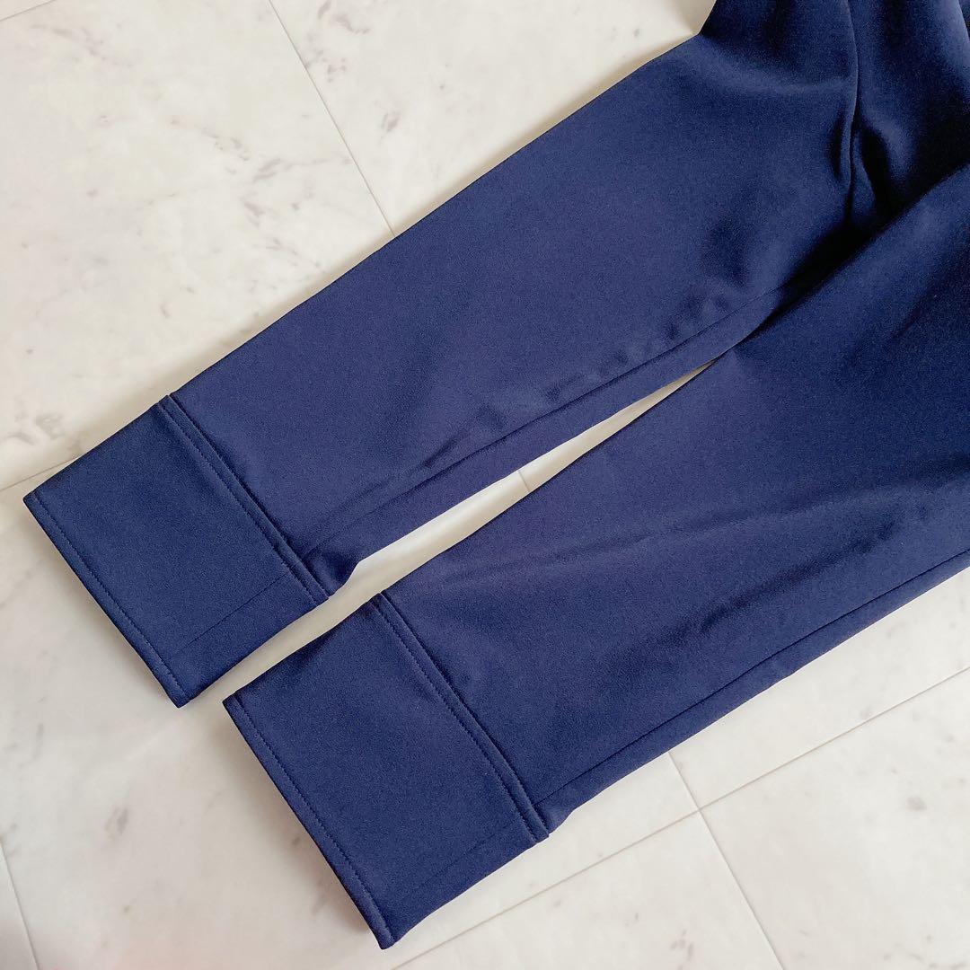 極美品　JUSGLITTY 撥水ロングフードブルゾン　ネイビー
