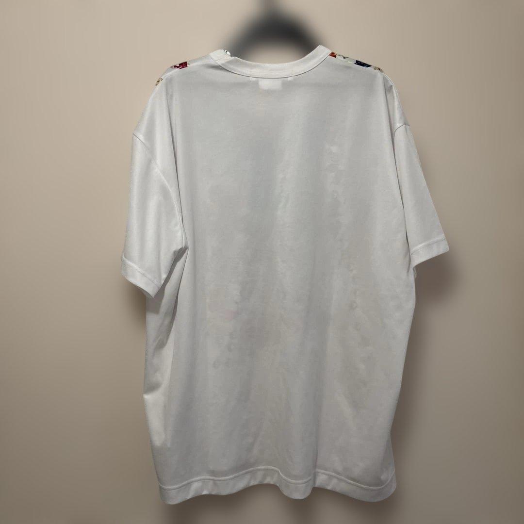 25SS コムコム　ビーズ装飾 柄　半袖カットソーS