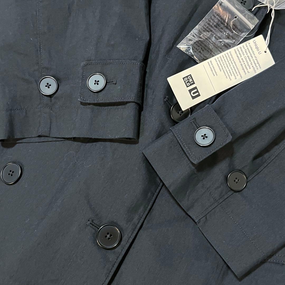 UNIQLO U レディース　オーバートレンチコート　 M 新品タグ付　ブラック