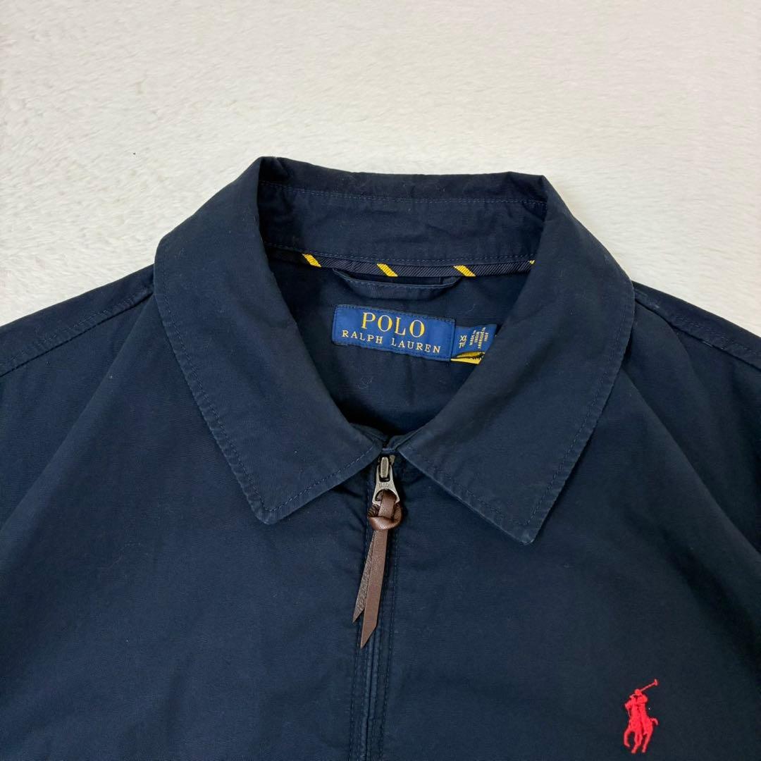ポロラルフローレン　スウィングトップ　ネイビー　ポニー刺繍　XL QRタグ