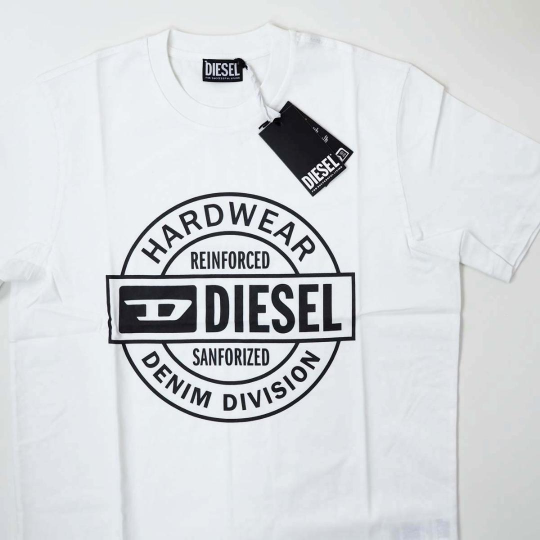 新品 DIESEL T-JUST オーバルD ロゴ 半袖 Tシャツ ホワイト S