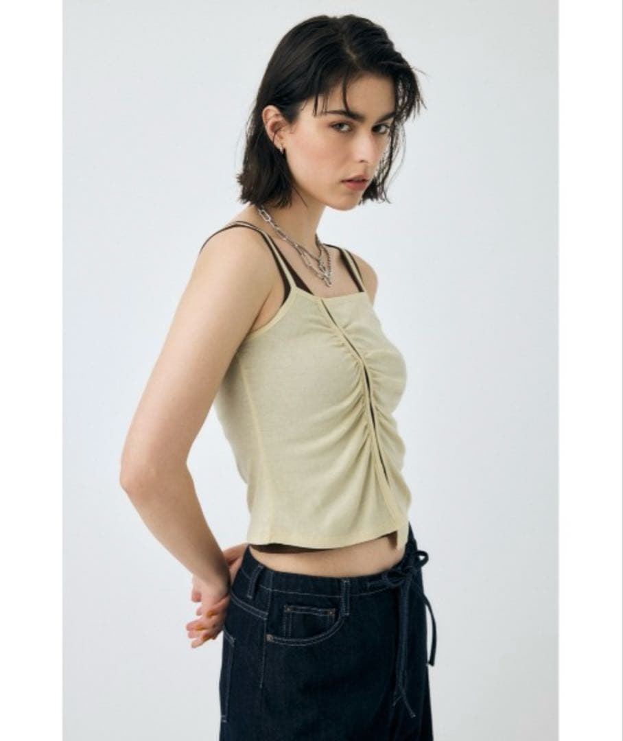 DOUBLE LAYERED SHEER キャミソール
