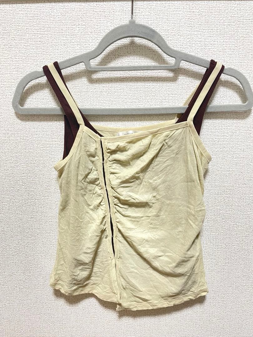 DOUBLE LAYERED SHEER キャミソール