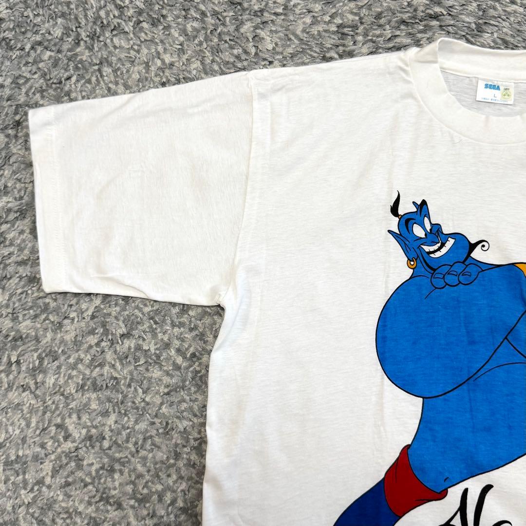 90s SEGA Disney ディズニー アラジン ジーニー Tシャツ 非売品