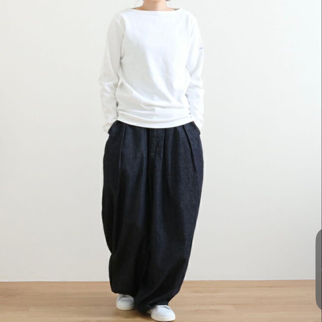 美品✨【ハーベスティ】デニムサーカスパンツ　サイズ1
