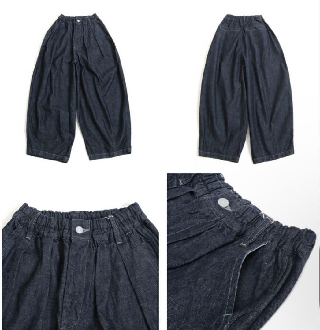 美品✨【ハーベスティ】デニムサーカスパンツ　サイズ1