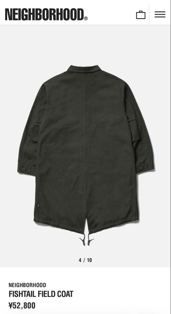 neighborhood fishtail field coat ネイバーフッド