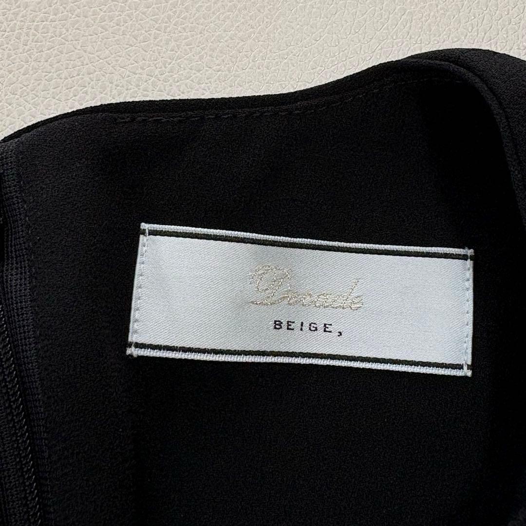 BEIGE Decade CINDY ノースリーブワンピース　ブラック　32