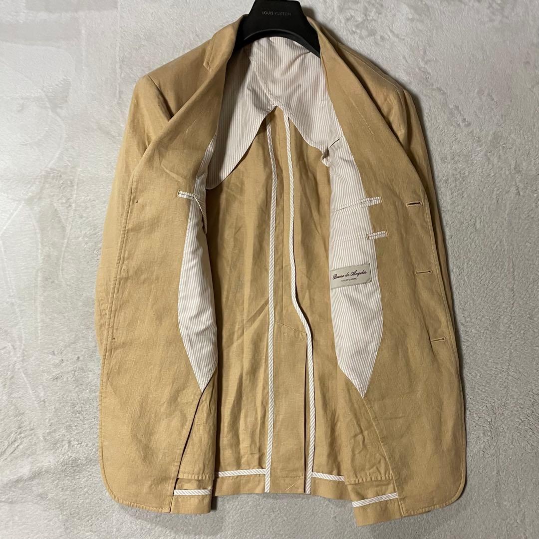 Bruno de Angelis 麻・リネン テーラードジャケット L 美品