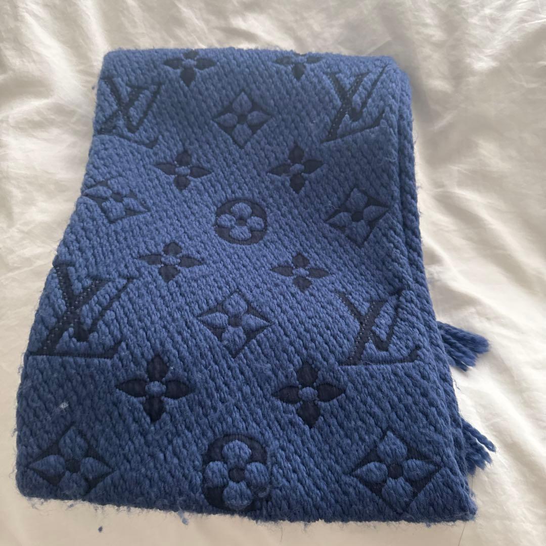LOUIS VUITTON ネイビー マフラー
