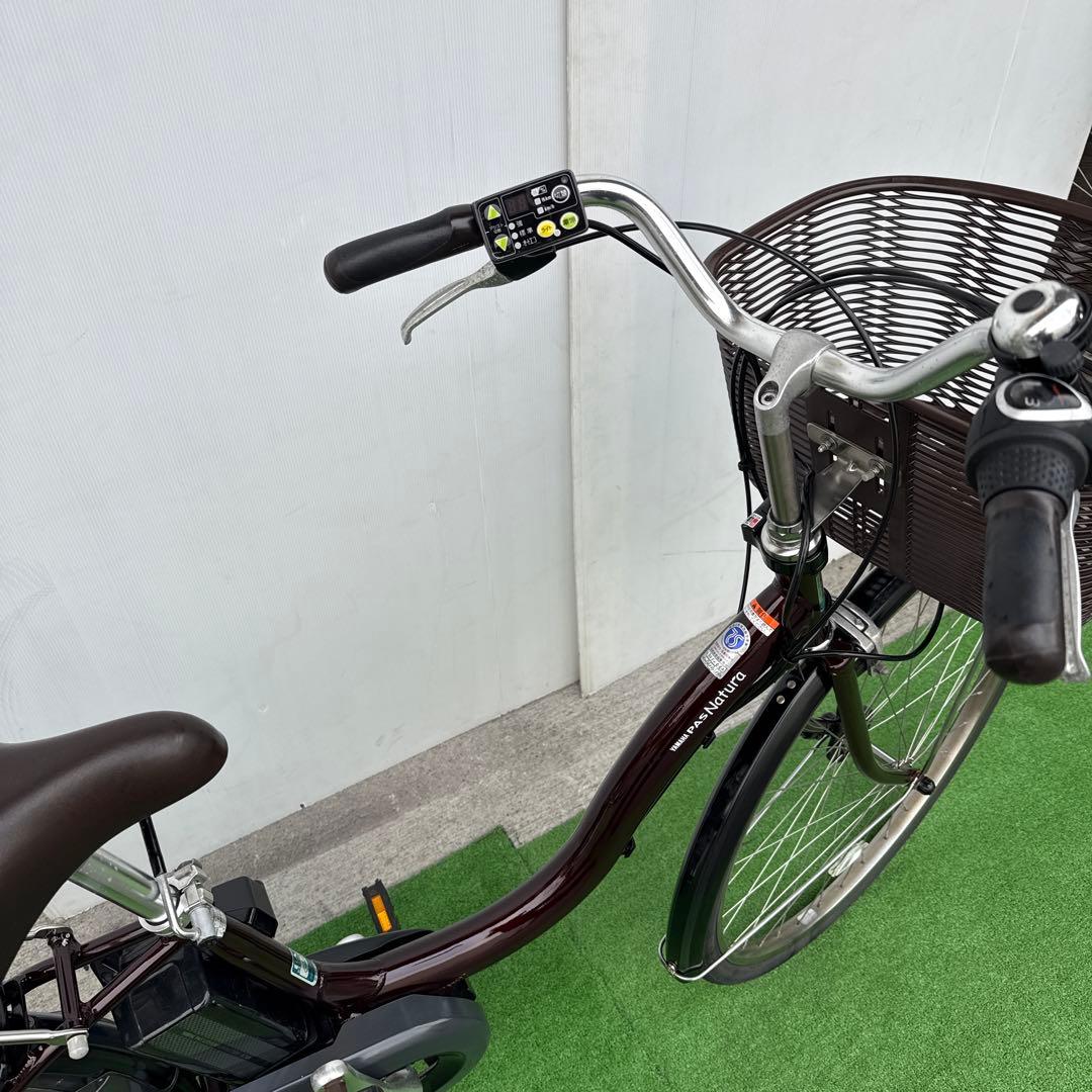 YAMAHAヤマハ電動アシスト自転車26インチ バッテリー12.3Ah ブラウン