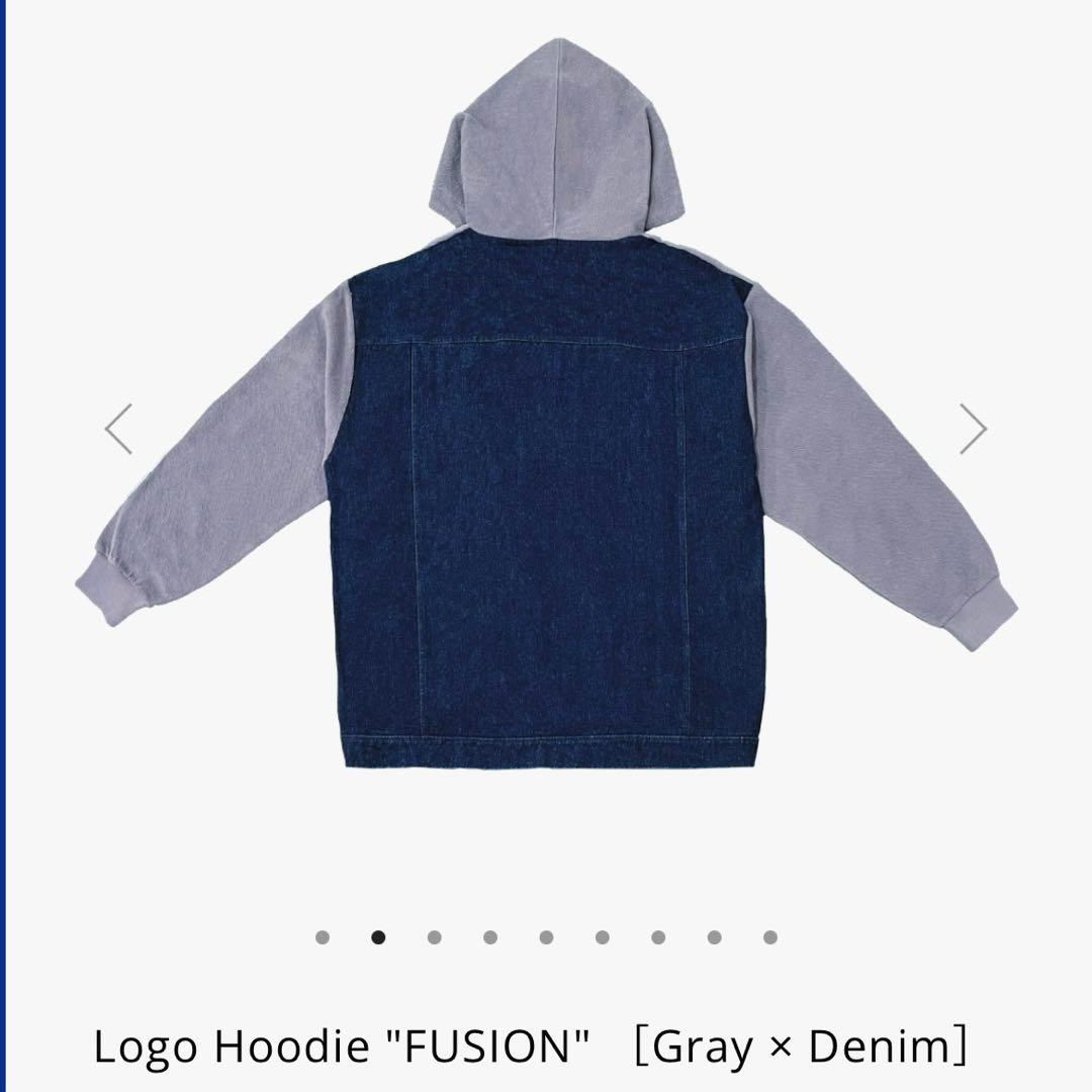 Vaundy バウンディLogo Hoodie \"FUSION グレー