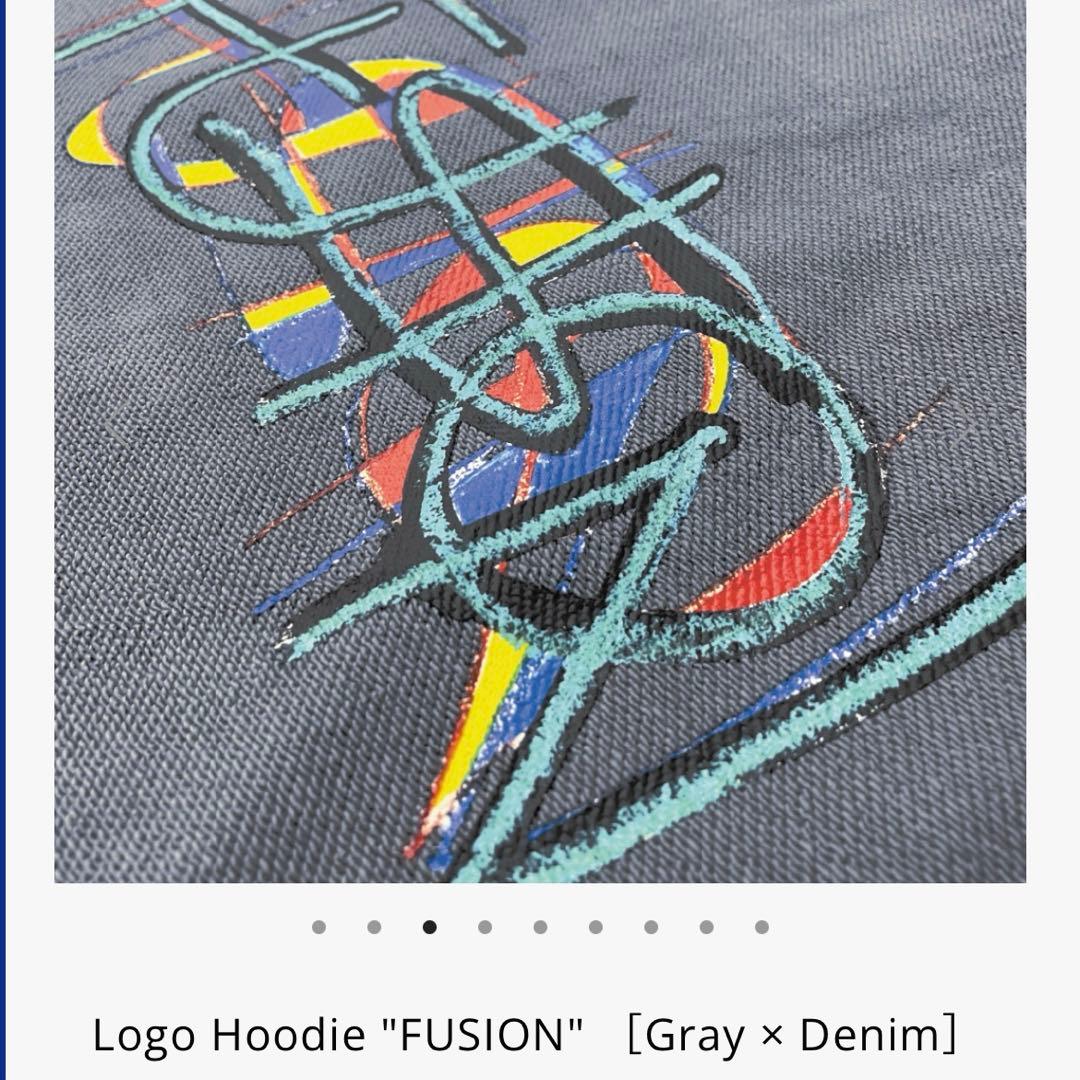Vaundy バウンディLogo Hoodie \"FUSION グレー