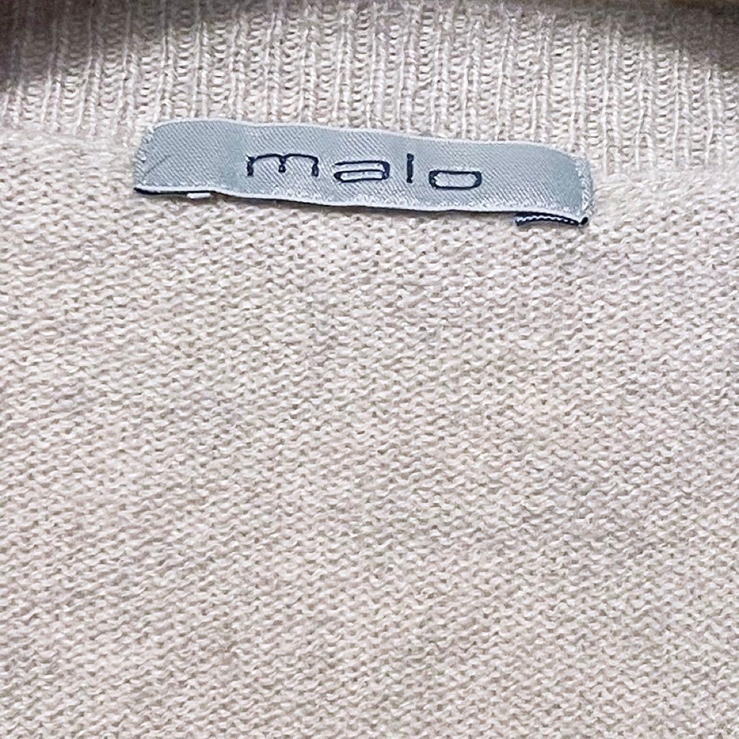 malo マーロ　カシミヤ カーディガン 46 (XL) グレー 未使用　美品