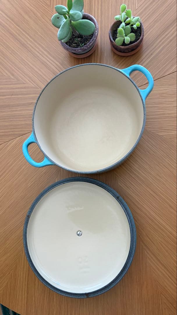 LE CREUSET LE CREUSET ココットロンド カリビアンブルー