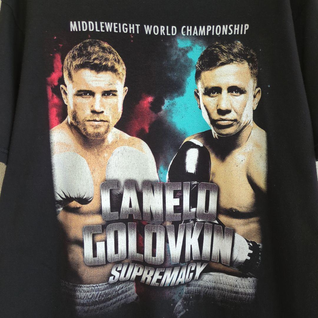 激レア 両面プリント カネロ GGG Tシャツ 世界ミドル級タイトルマッチ L