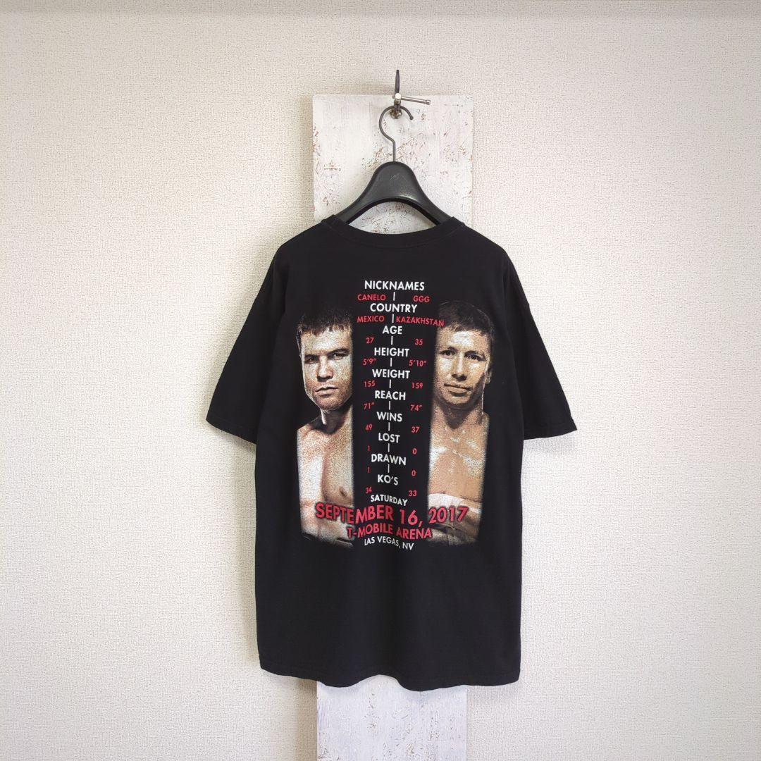 激レア 両面プリント カネロ GGG Tシャツ 世界ミドル級タイトルマッチ L