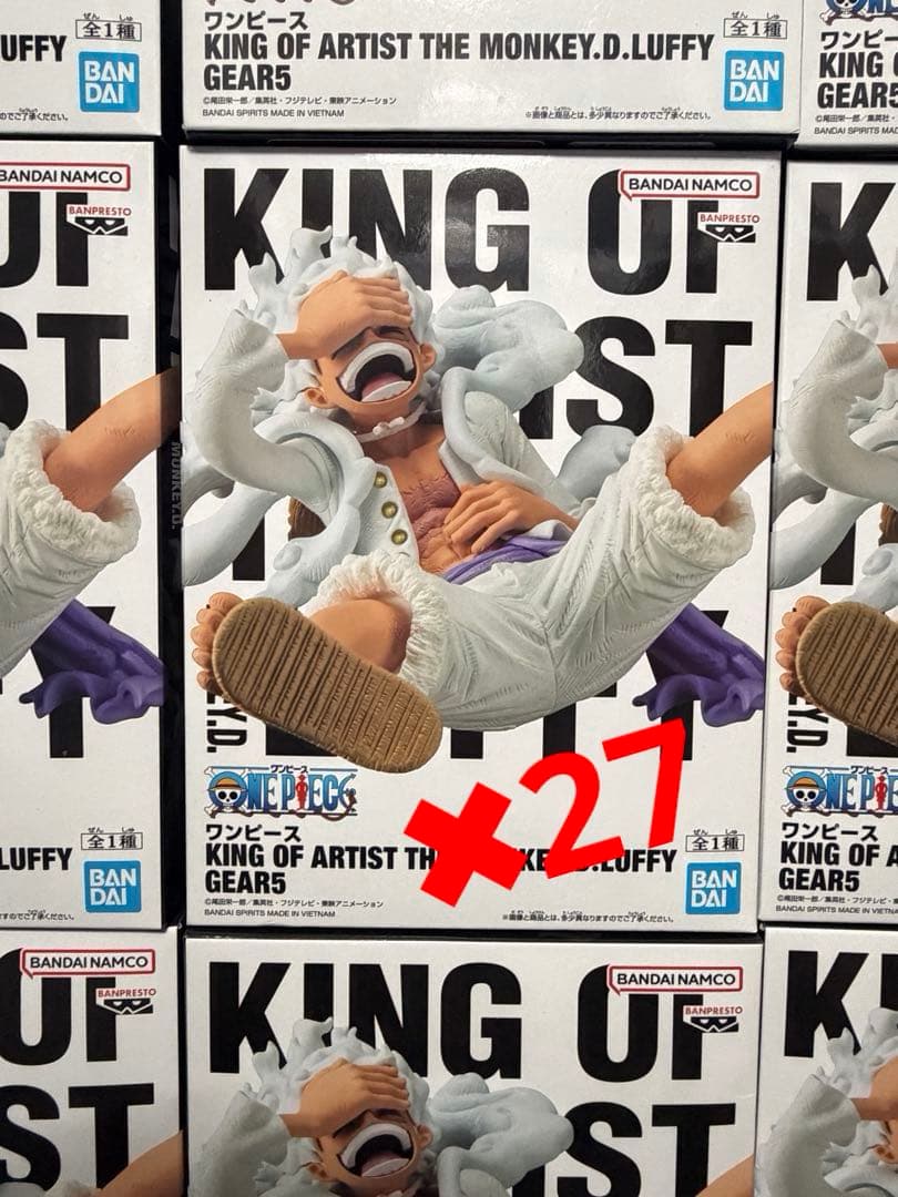 新品未開封　ワンピース KING OF ARTIST GEAR5初版まとめ売り