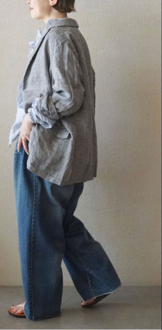 JOURNAL STANDARD LUXE リネンチェックジャケット