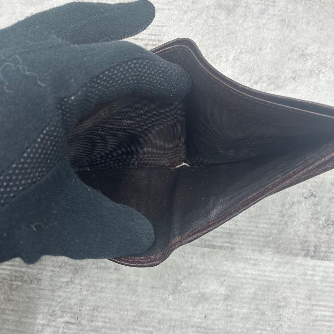 正規 良品 グッチ GGキャンバス 二つ折り財布 ミニ財布 コンパクトウォレット