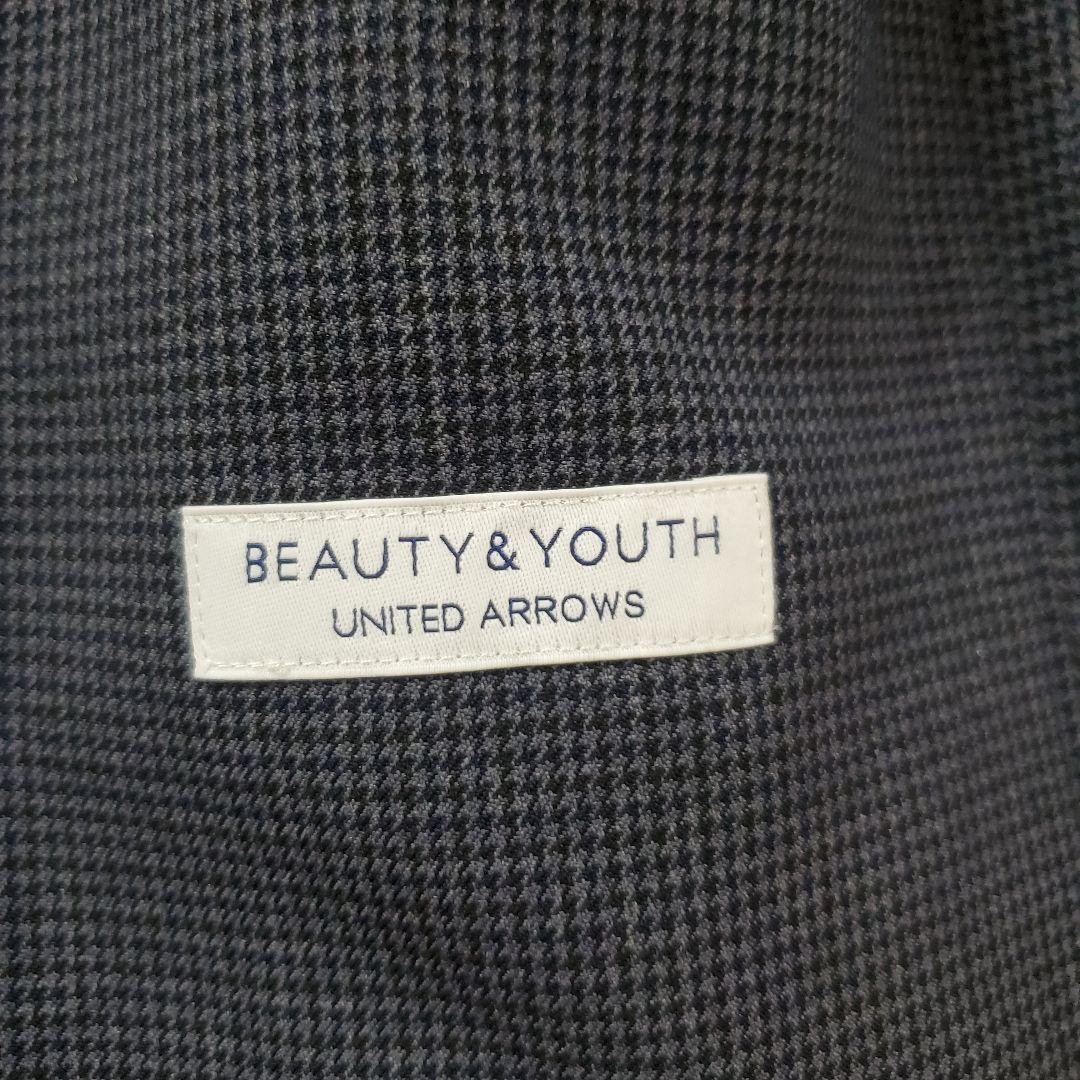 BEAUTY&YOUTH 美品 ガンクラブチェックジャコット&パンツセットアップ