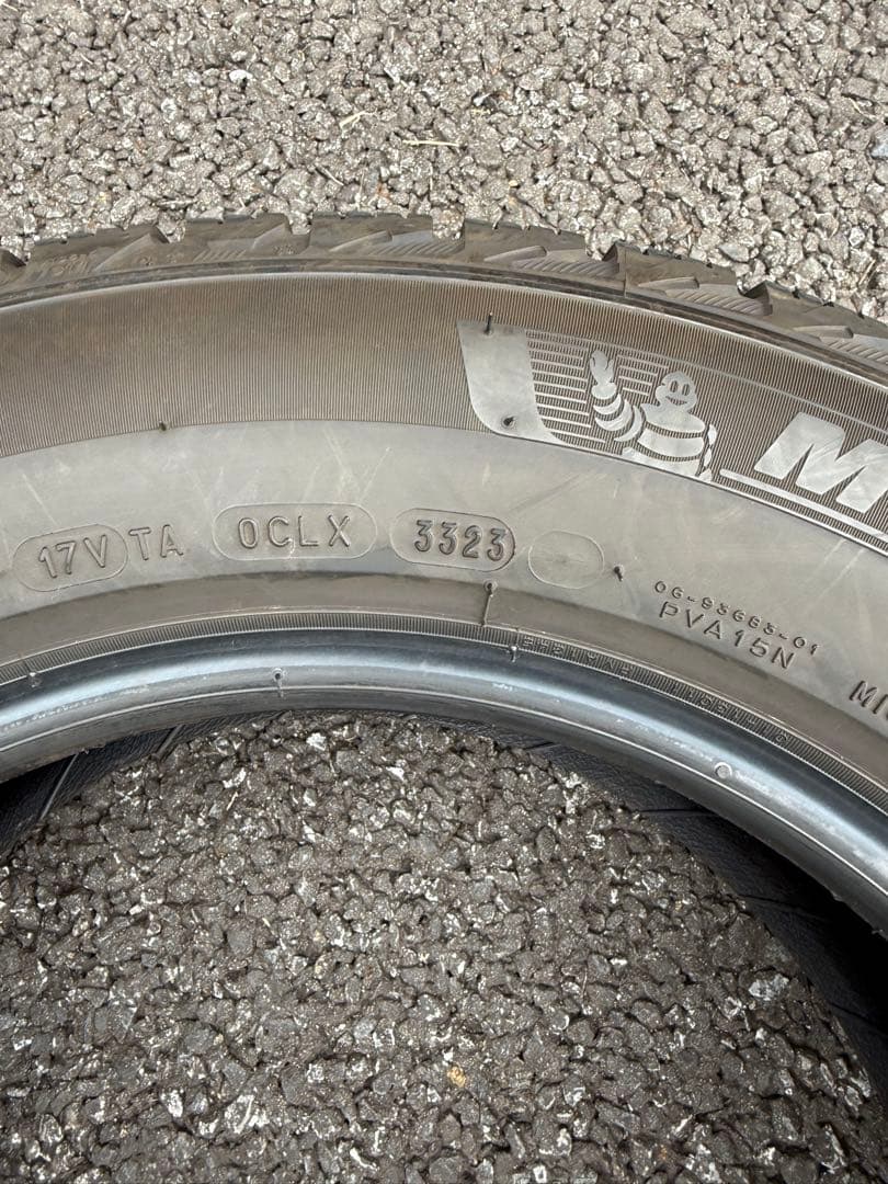 スイロク195/65R15 4本スタッドレス ミシュランX-ICEバリ溝①