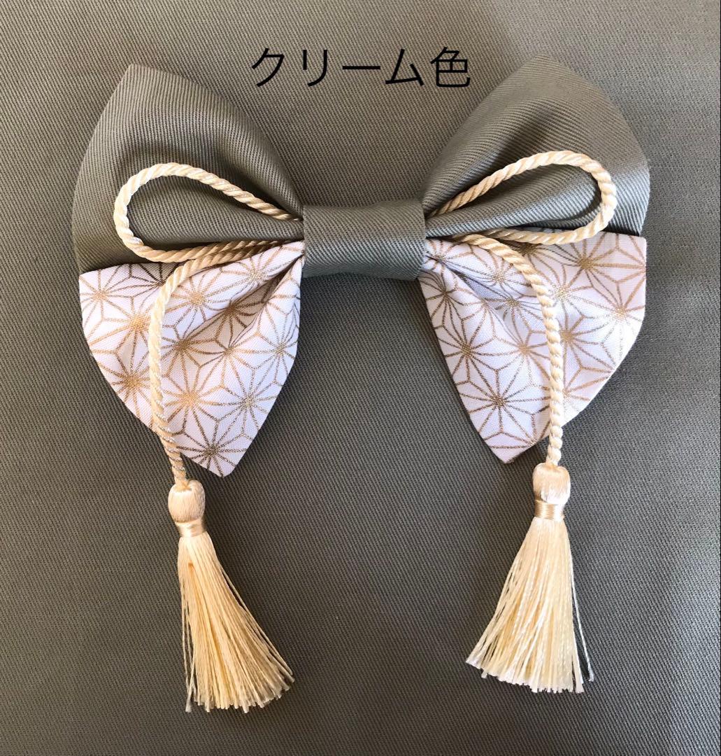 fuベビー袴金麻の葉柄×オリーブグリーン お食い初め　百日祝い
