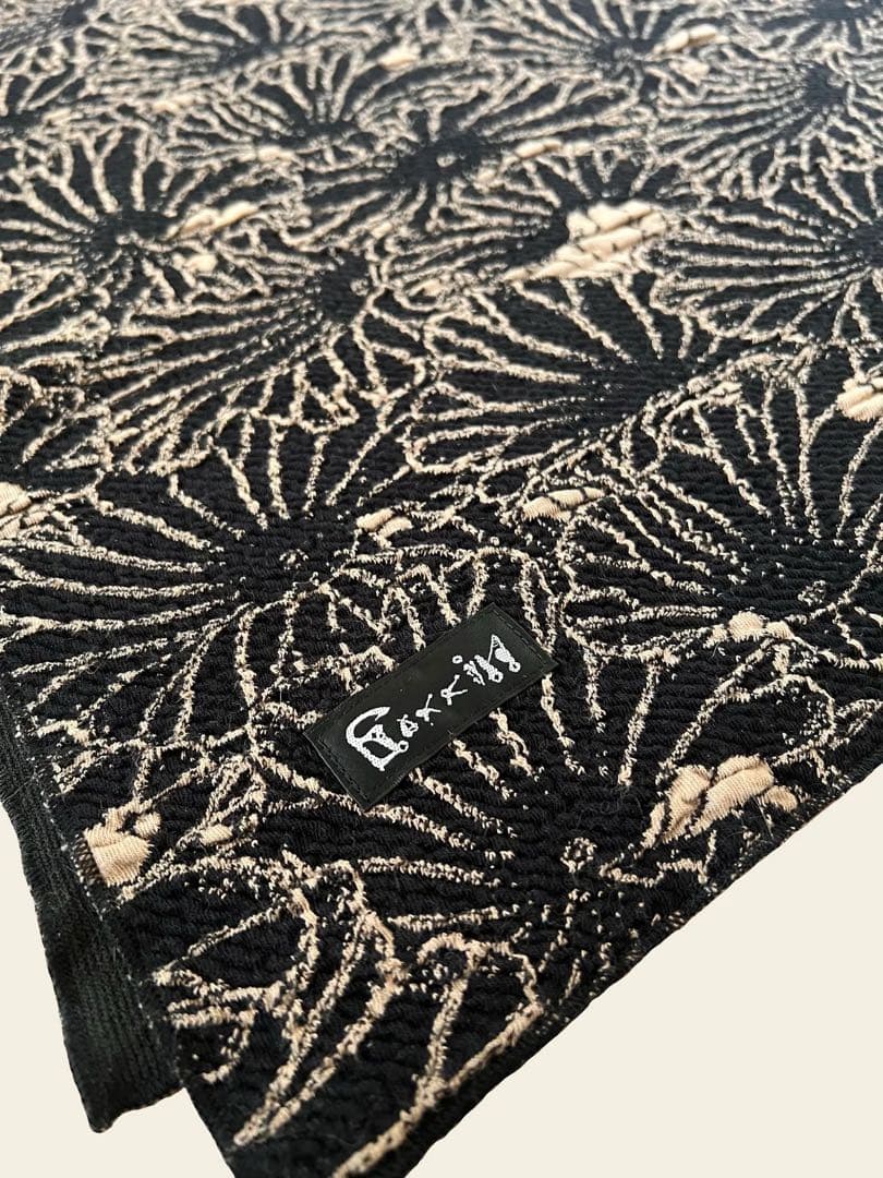 GAKKIN JACQUARD LOTUS LEAVES STOLE 新品